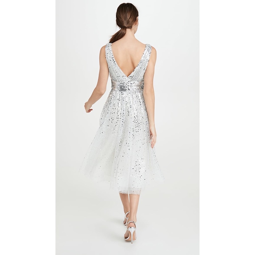 Marchesa Notte Degrade sequin gown tea length - Picture 6 of 14